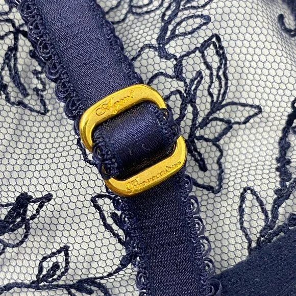 Agent Provocateur Rosa Navy Bra 34C New - Picture 12 of 12